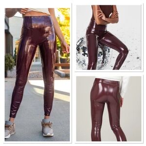 Spanx Ruby Faux Patent Leather Leggings